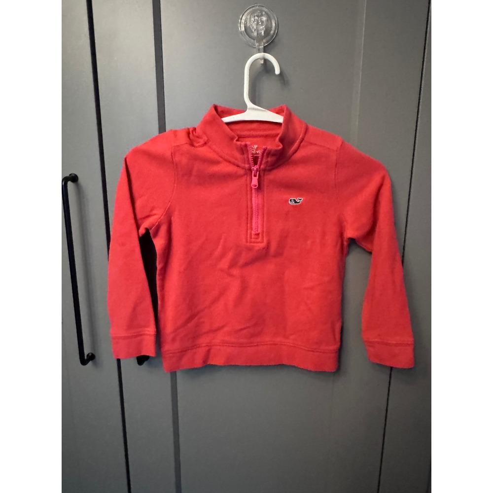 NWT Vineyard Vines Kids Long Sleeve Broadfield Half Zip Size 3T 100% Cotton